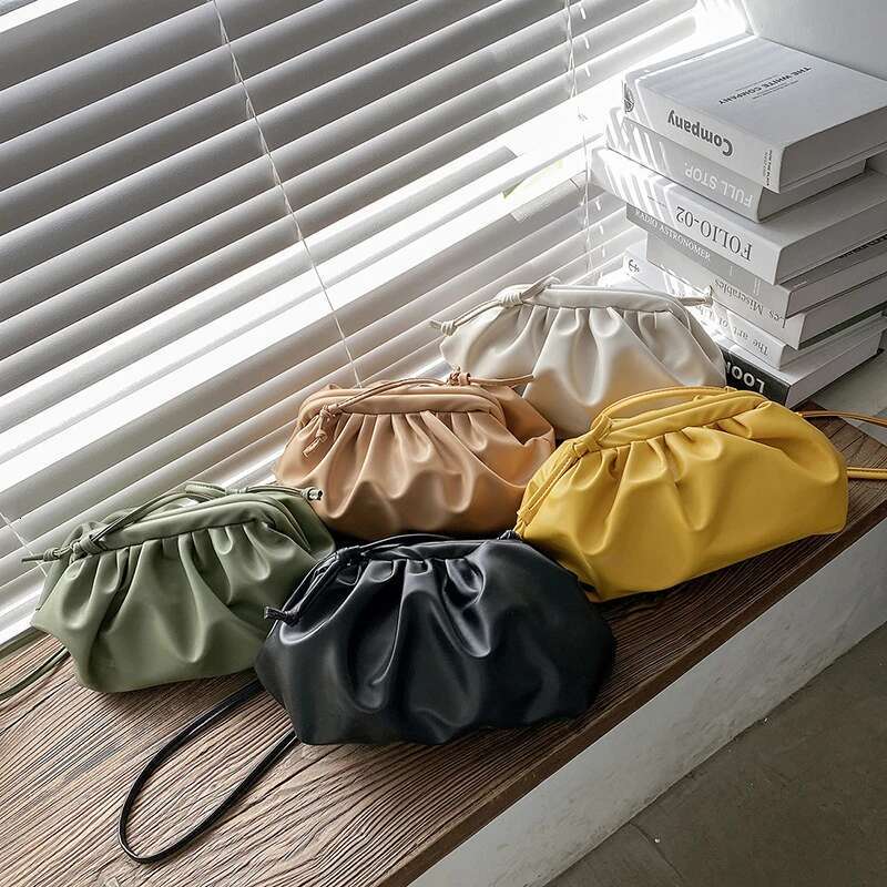 Soft Interior Compartment Crossbody Tape Pleated 2024 High Quality Bags For Women Fashion Solid Nylon Women's Handbags 497