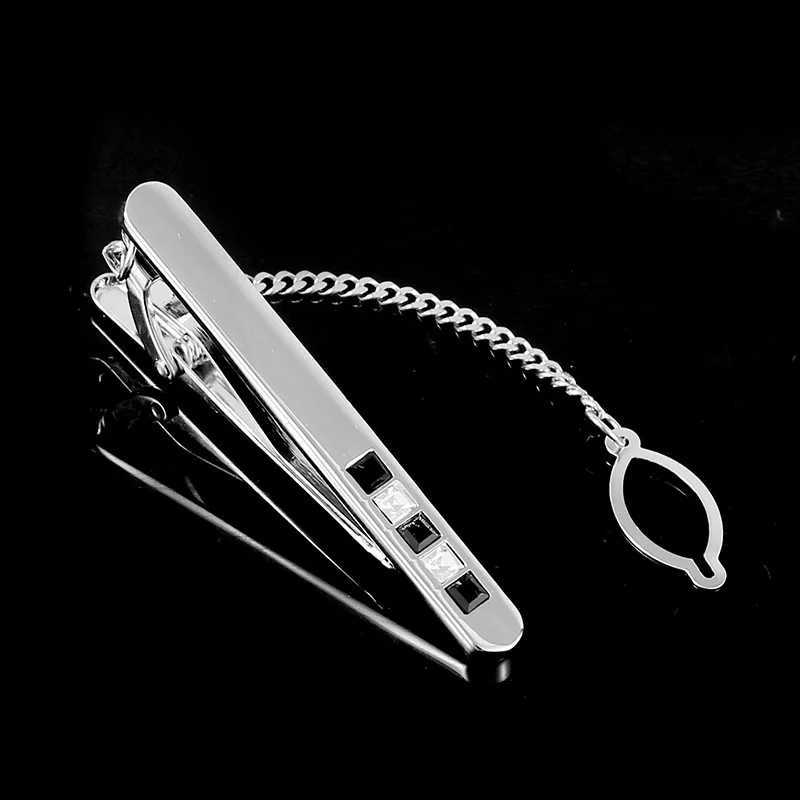 High end fashion trend crystal lamp luxury mens tie clip W240914