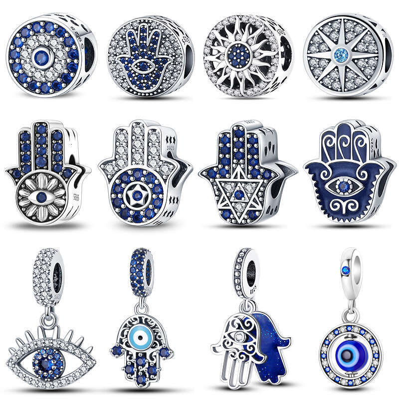 925 Sterling Silver Classic Evil Devil's Eye Charms Beads For Women Fit Original Bracelets Fine DIY Jewelry
