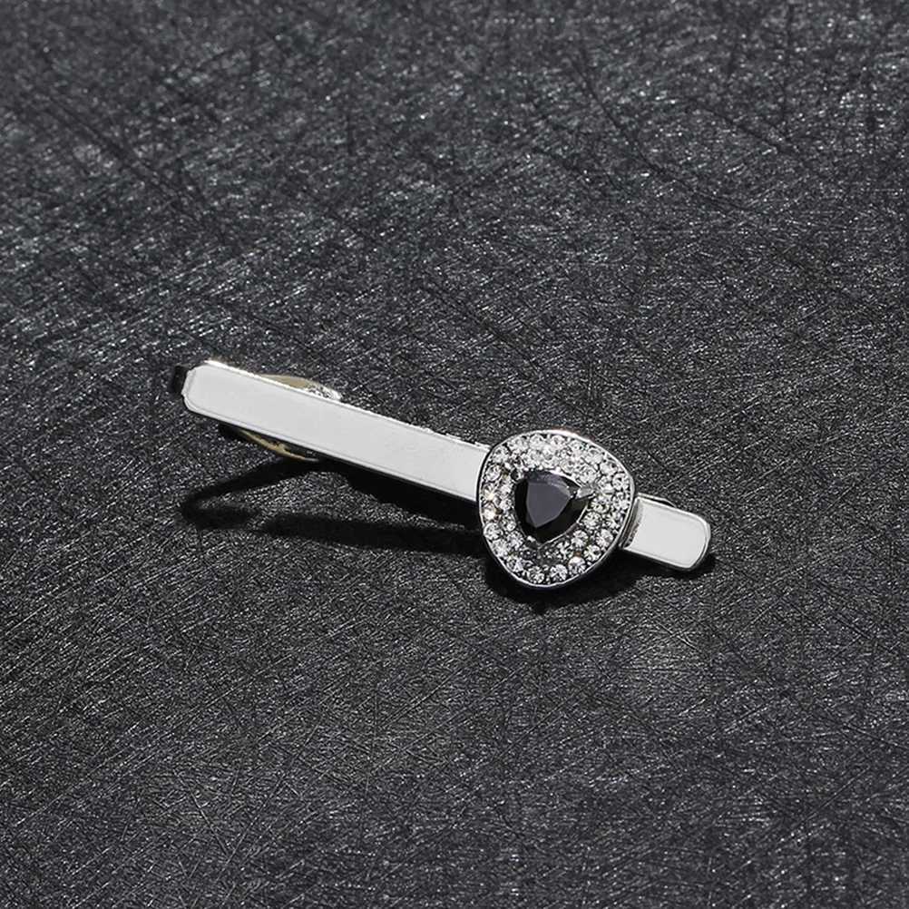 3-piece tie clip mens jewelry mens personalized shirt alloy buckle set clothing accessories mens tie W240914