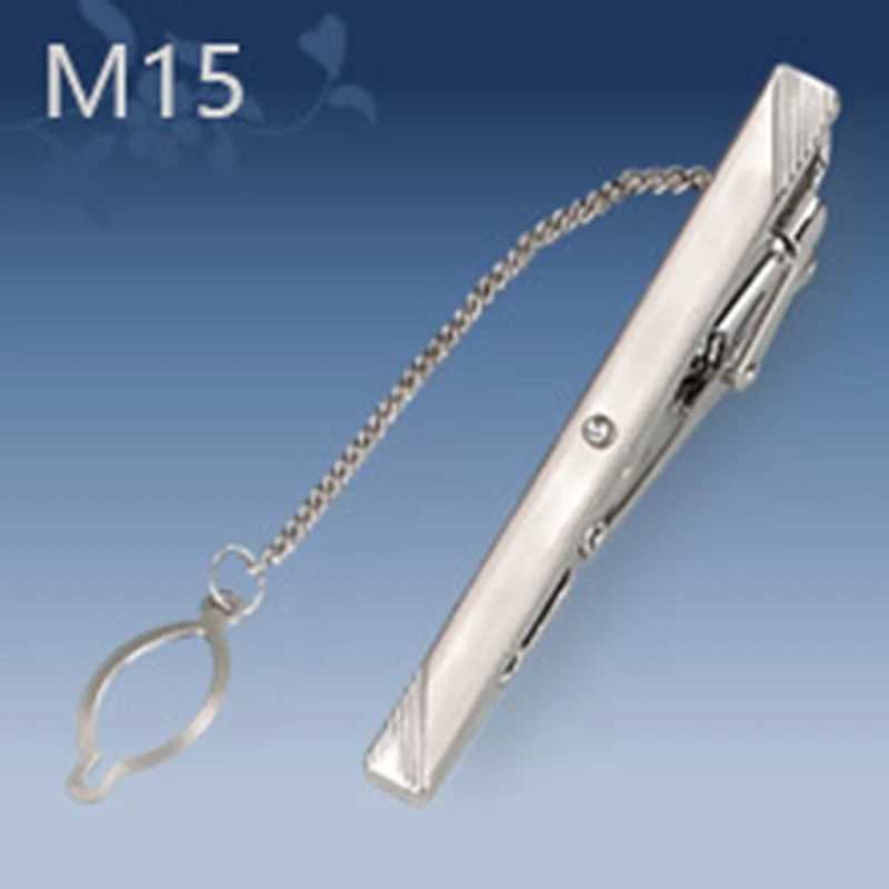 Necktie Clips Mens Business Silver Geometric Tie Clip Wedding Accessories Jewelry Simple Korean Stickpin W240914