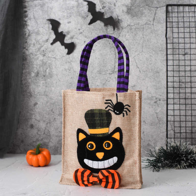 CMM Halloween Gift Non Woven Handbag Candy Bag Ghost Festival Pumpkin Bag Accessories Props Gift Bag