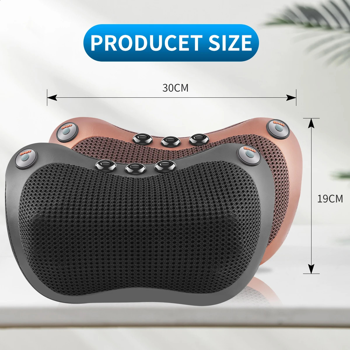 8-head electric back massager with deep tissue neck massager used for shoulder and foot body massage 240919