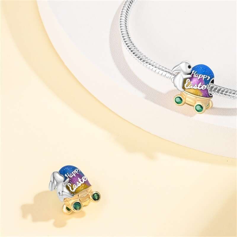 New 925 Sterling Silver Perfume Luminous Eggshell Charms Beads Fit Original Bracelet DIY Fine Birthday Jewelry Gifts