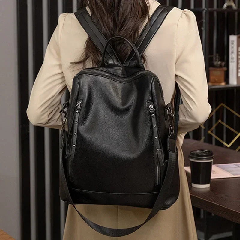 IELGY Womens Leisure Travel Soft Backpack 240912