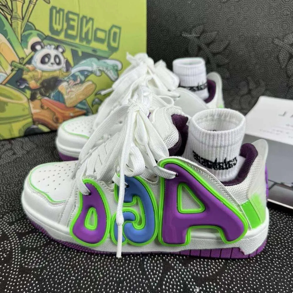 Sports 2024S Leisure Shoes, Retro Niche Letters, Contrasting Colors, German Training Shoes, Anti Slip Board Shoes, Men's And Women's Fashion