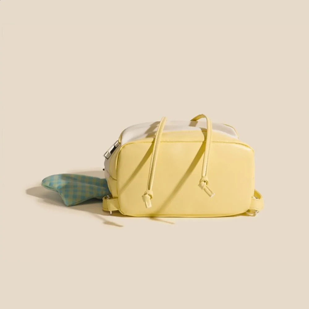 Korean Style Bucket Backpack Large Capacity Comes with Small Bag Mini Fashion Backpack ed Lightweight School Bag 240912