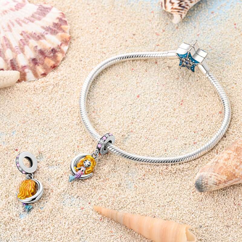 Summer New 925 Sterling Silver Crystal Turtle Coralline Holiday Charms Beads Fit Original Bracelet Fine DIY Jewelry
