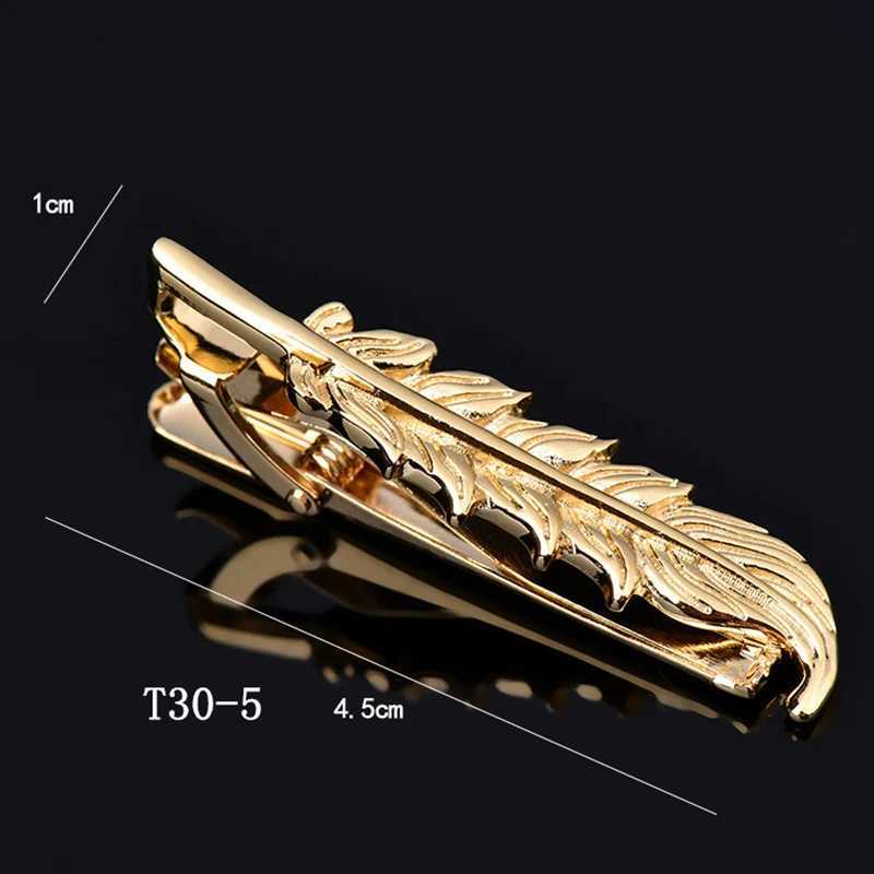 Personalized mens tie clip collar strip mens business wedding party formal tie strip pin mens necklace clip gold wholesale W240914