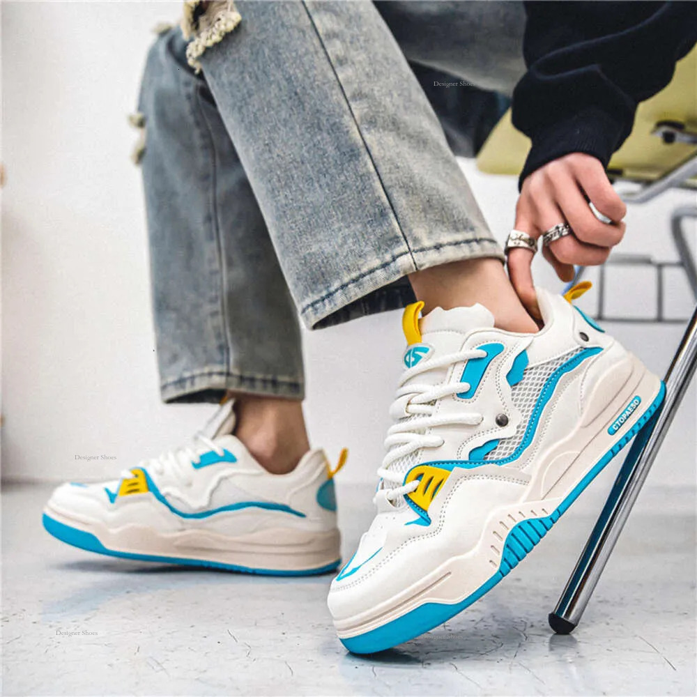 2024 New Spring Summer Fashion Platform For Comfortable Flat Casual Sneaker Men Lace-Up Skateboard Sneakers S s