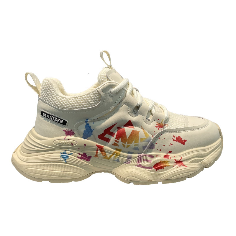 Ddmybear Dad 2024 Autumn New Korean Edition Thick Soled Sports Trendy Breathable Four Seasons Mesh Casual Shoes Chinese Brand Shoes F915-159