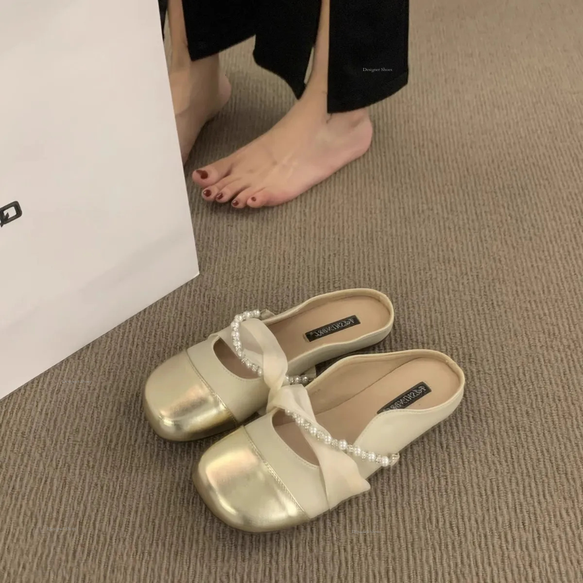 Slipper GAI New Women Outside Flower Summer Comfort Plum Red Orange Thick-Soled Non-Slip Slippers s