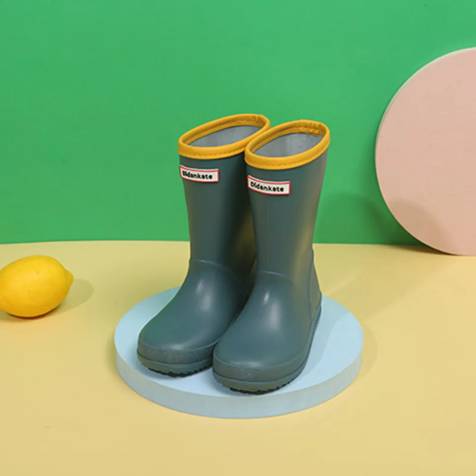 Rubber Four Seasons Childrens Rain Boots High quality and Comfortable Outdoor Baby Boys and Girls Water Shoes Childrens Solid Rain Boots 240913