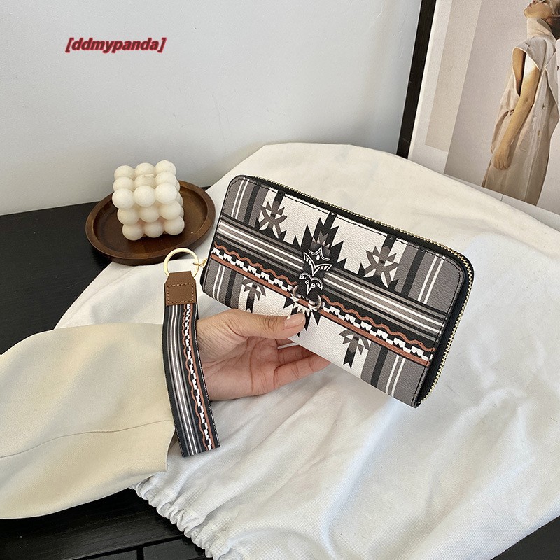 New 2024 Chinese style large capacity zippered handbag, fashionable and trendy wrist wallet, women's trend #15 ddmypanda