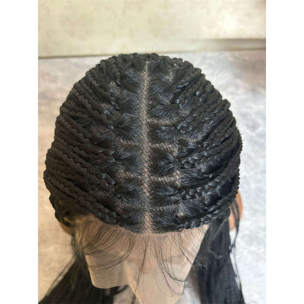 Synthetic Hair Front For Women High Density Fiber Lace Wig Cosplay Black Soft Curly Braided Wigs Sale Glueless