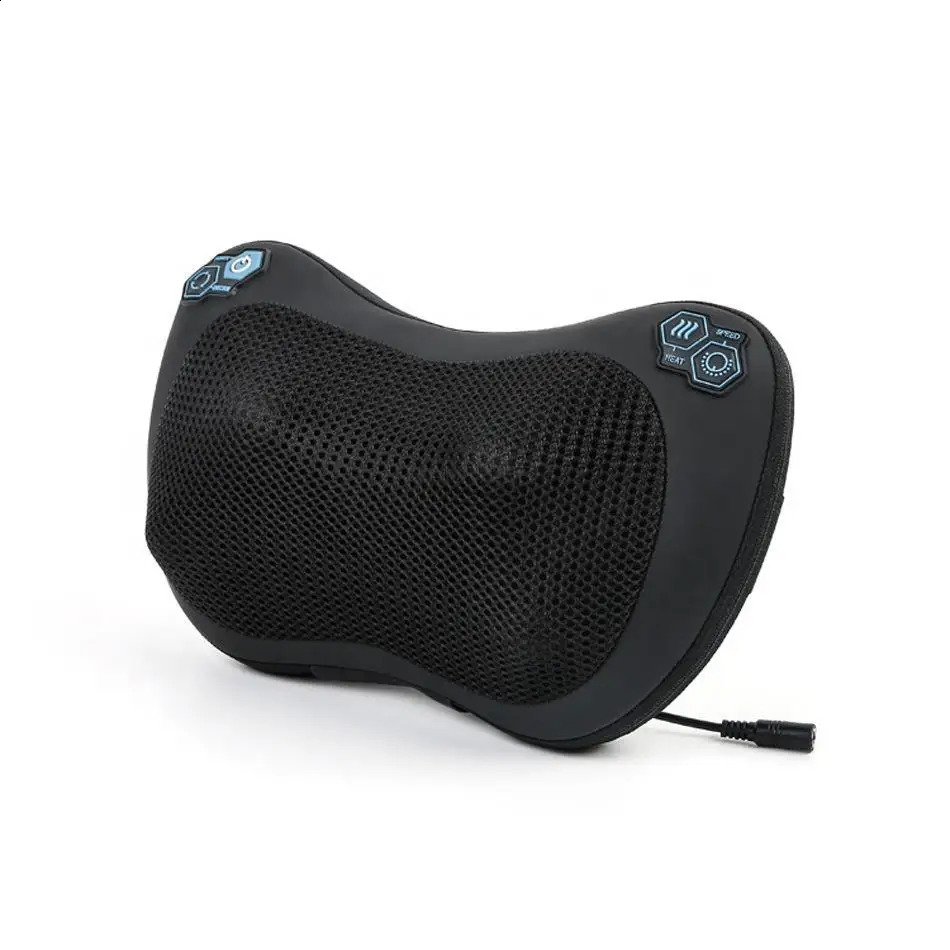 Neck massager kneading massager compression car back and waist small cylindrical spinal massage pillow 240914