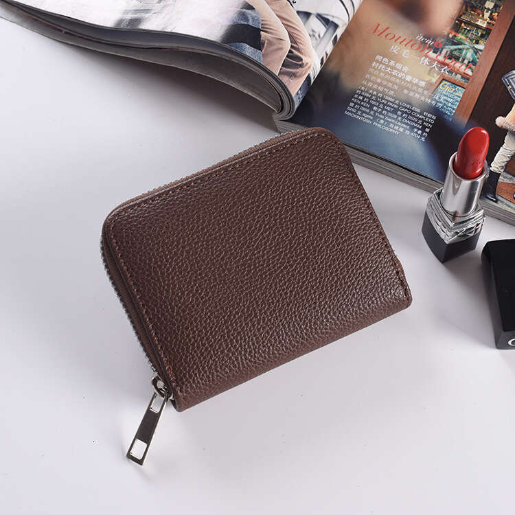 AMZZ 2024 New Korean Men's Basic Solid Color Short PU Wallet 38