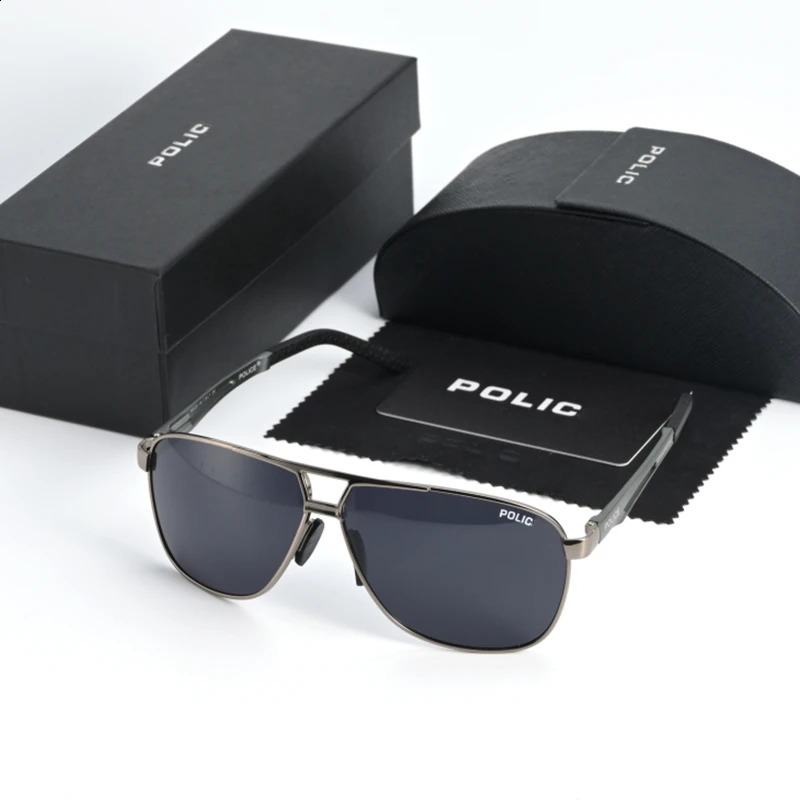 Policer Sunglasses for Men Polarized Sun Glasses Travel Eyewears Classic Pilot Goggle with UV 400 Protection 8521 240910