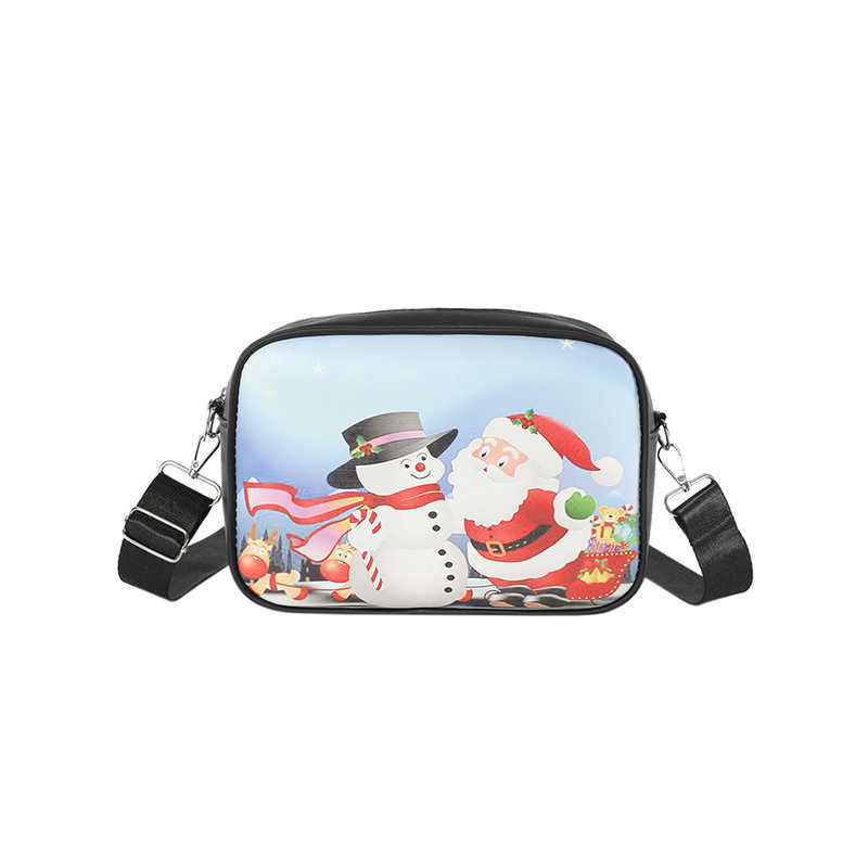 CMM Popular Small Square Bag Winter Womens Bag Halloween Graffiti Shoulder Bag Personalized Casual Crossbody Bag