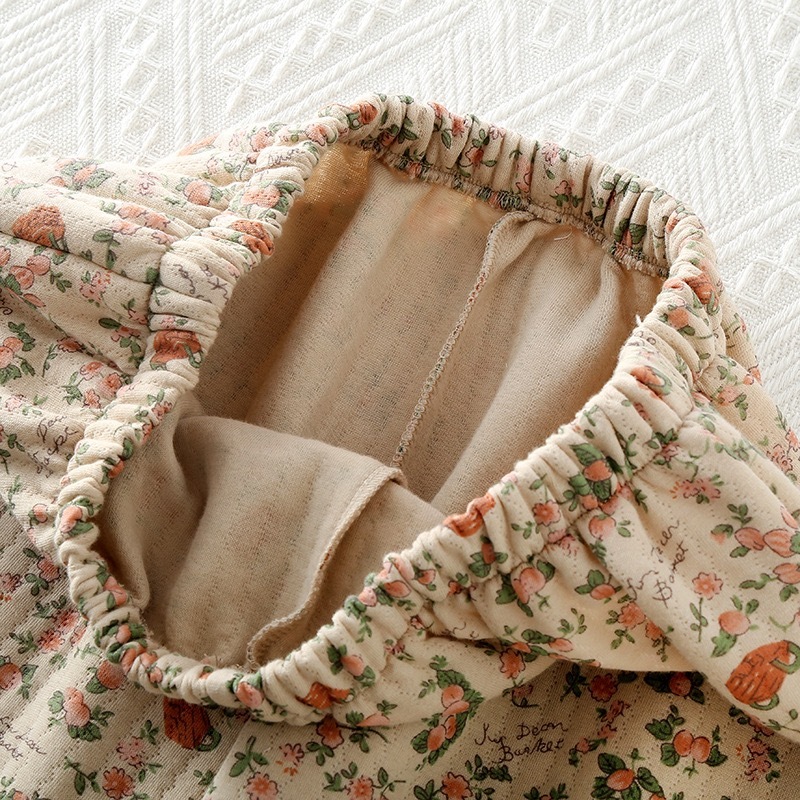 2023 New Women's Pamas Suit Thick Warm Cardigan Winter Pyjamas Sets Long Sleeve Wer Print Home Clothes Sleepwear