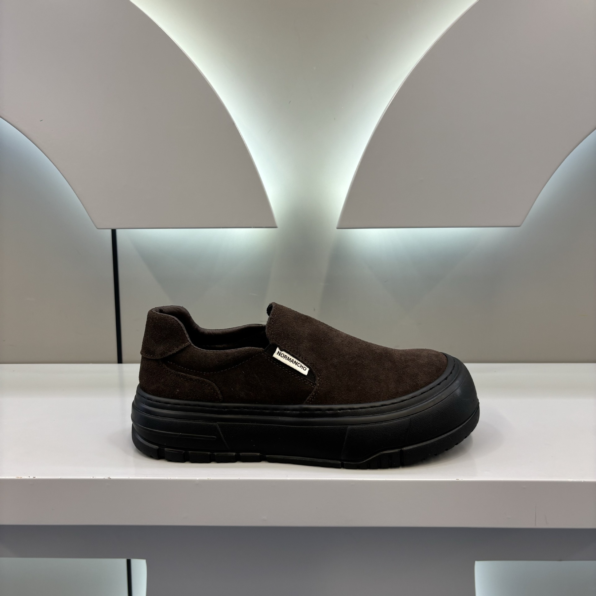 Ddmybear Real Leather Autumn Style,Men's Thick Soled, Lightweight, Big Toe Comfortable, Breathable, Casual Board Shoes, Lazy Shoes Chinese Brand 