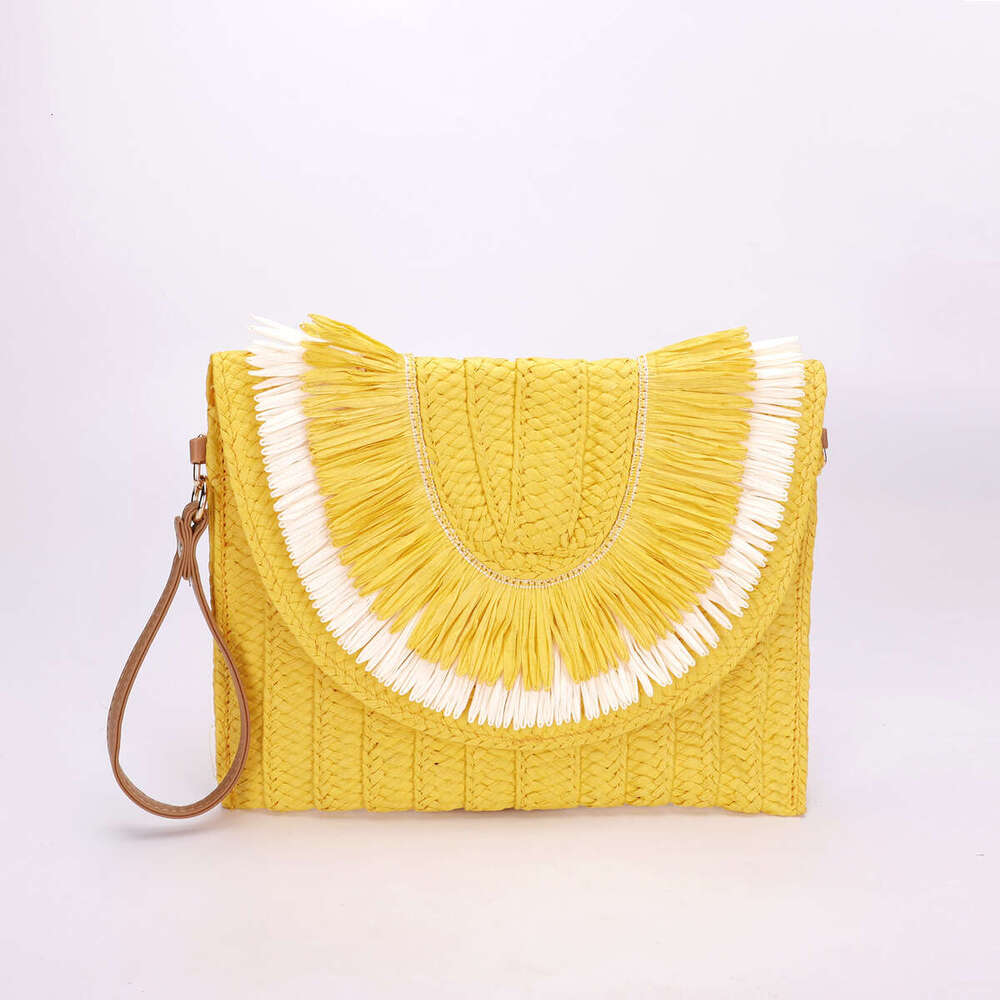 AMZZ High end handbag 2024 new paper grass woven crossbody bag, niche women's shoulder bag