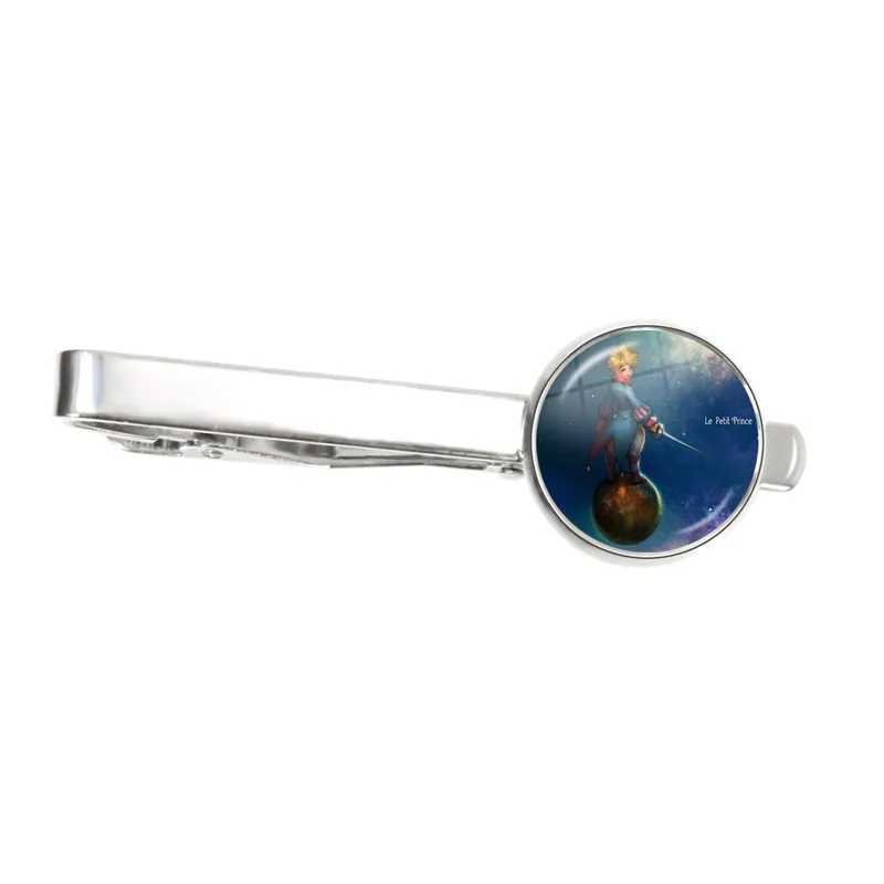 The newly arrived Little Prince circular tie clip in 2021 Little Prince jewelry glass dome fairy tale tie clip W240914