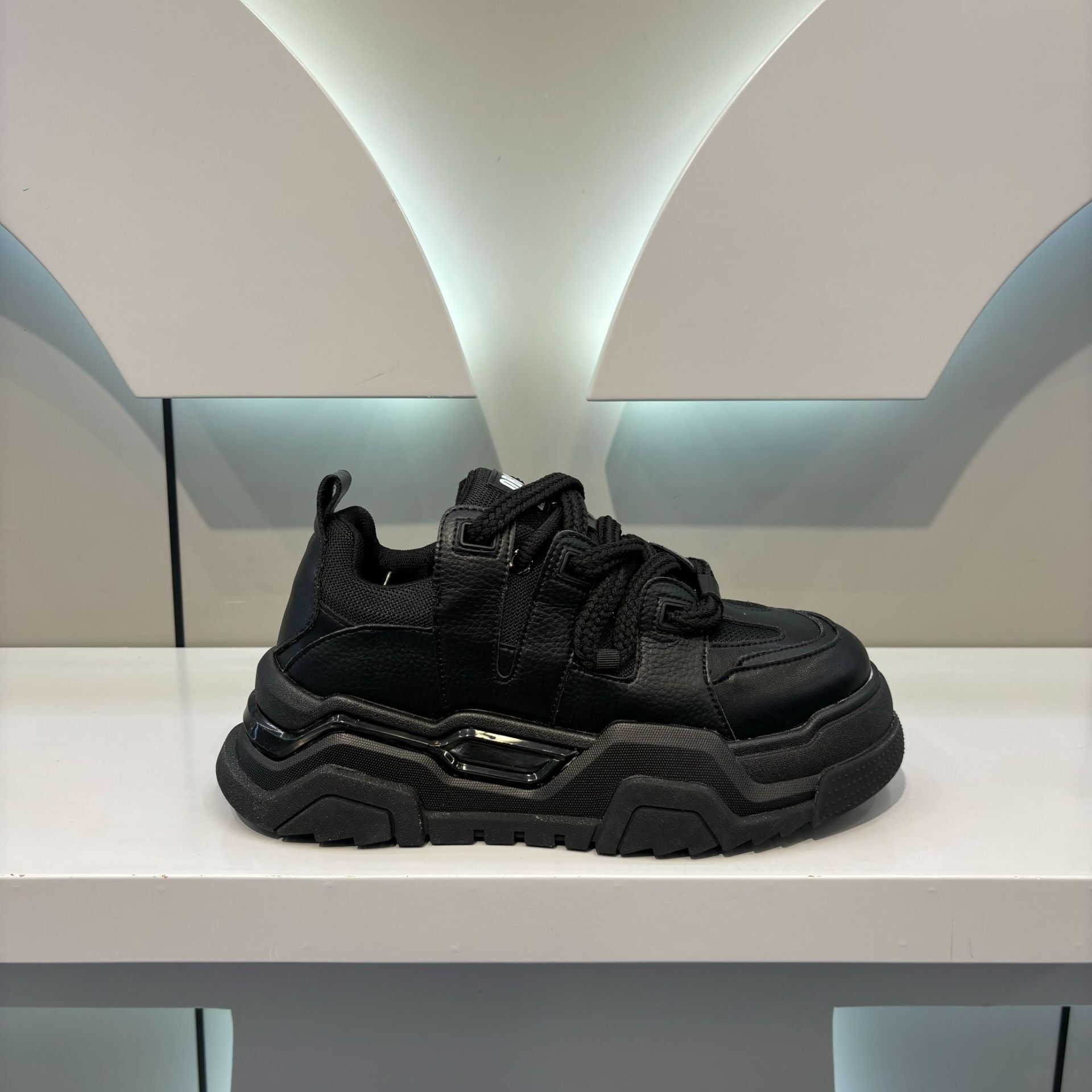 Ddmybear Thick Soled Height Increasing White For Men In Autumn, Fashionable And Breathable Casual Shoes, Versatile Sponge Cake Shoes Chinese Brand Sho