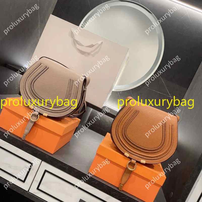 Luxury Brand Messenger Bags Wholesale Designers Women High Quality Leather Cloe Mini Marcie Shoulder Saddle