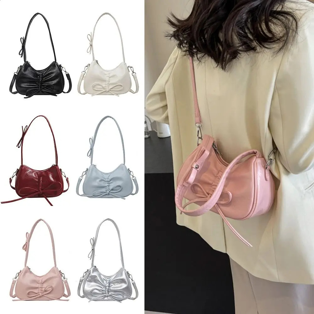 Creative gift large capacity shoulder bag PU Harajuku handbag Y2K silver handbag 240912