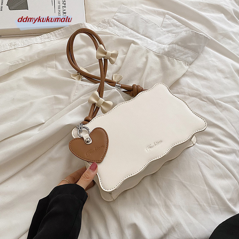 Small Korean style armpit for women in summer 2022, new butterfly bow girl small square bag, fashionable and stylish shoulder bag H724#30 kukumalu