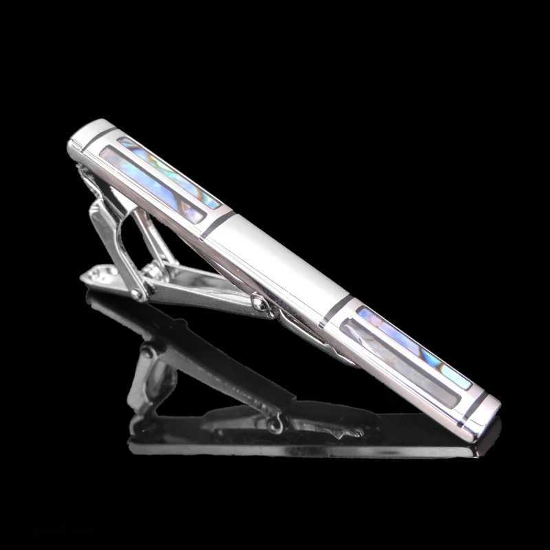 High quality blue shell tie clip brand new fashionable tie mens wedding tie clip gift W240914