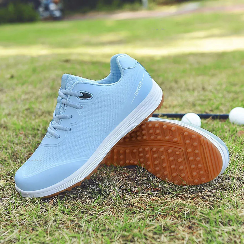 Women Comfortable Waterproof Golf Sneakers Outdoor Walking Men Golfing Footwear Anti Slip Knob Athletic Golfer Shoes ing er