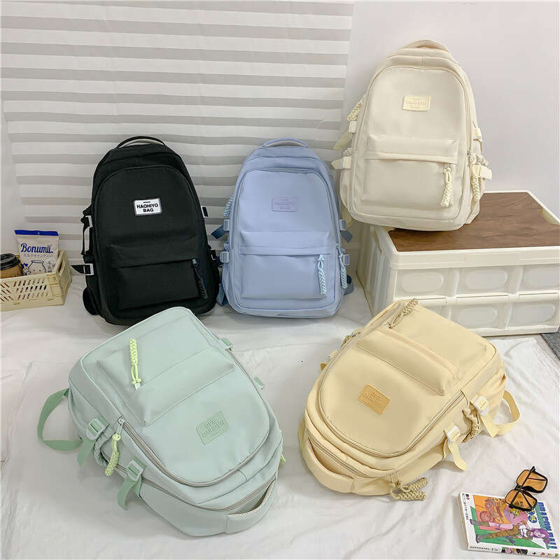 AMZZ Sang Zhi's Same Backpack Can Hold Computers, Female College Backpacks, Large Capacity, High-End Feeling, Middle And High School Students