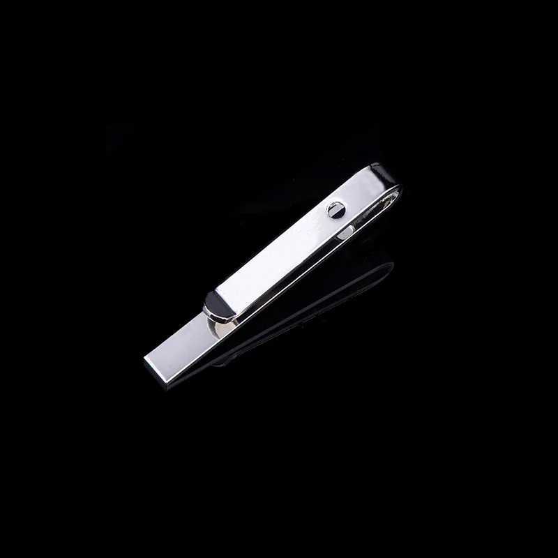 Customized DIY Name Pattern Metal Silver Tie Clip Mens Wedding Tie Clip Mens Tie Buckle W240914