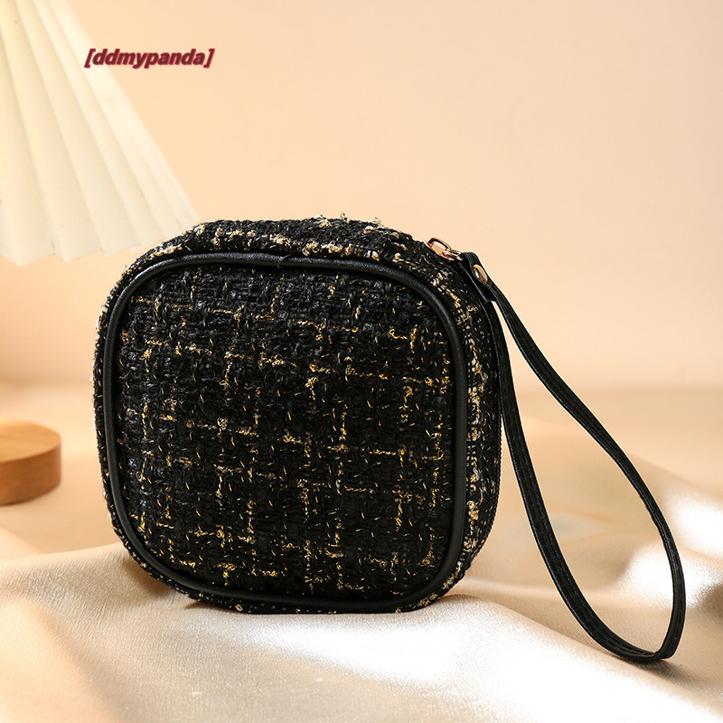 Advanced Xiaoxiangfeng Red Envelope Woolen Light Cosmetics Sample Storage Portable Outward Travel Monthly Event Bag #6 ddmypanda