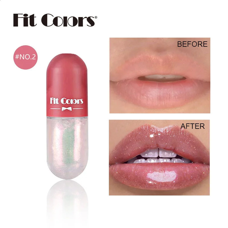 Mini Capsule Liquid Lip Blam Moisturizing Transparent Color Changing Plumping Oil Mirror Jelly Gloss Cosmetic 240911