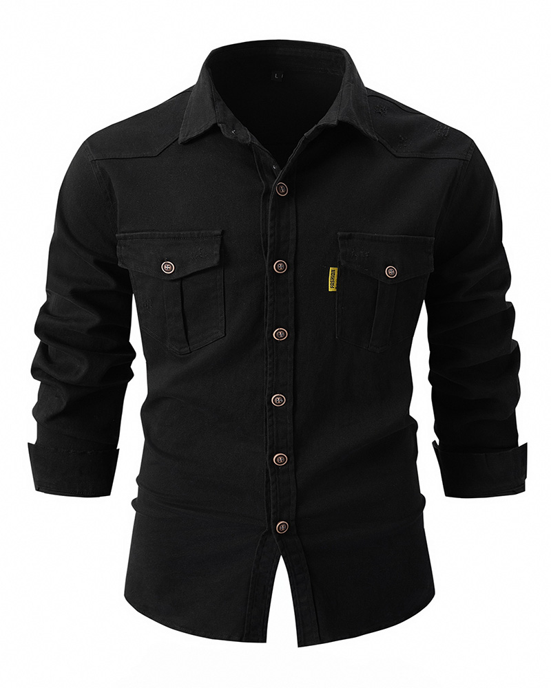 New Fashion Men Spring Autumn Men's Shirts Business Shirt with Allowing Effortless Transition From Desk to Dinner High Quality Dress Shirt Male P