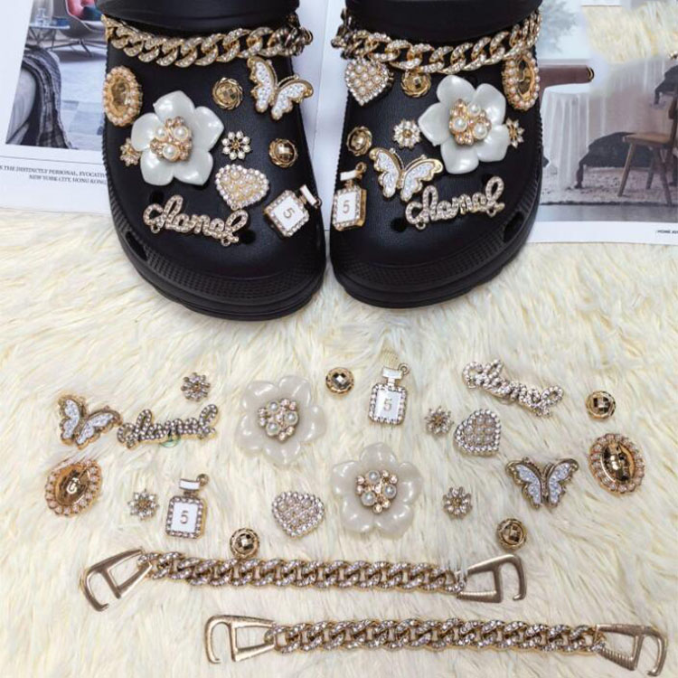 high quality hole shoe charms DIY set shoe flowers buckle muti style bling shoe accessories clog charms gift
