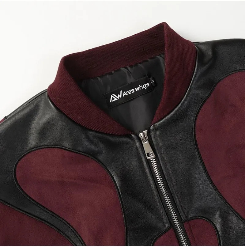 American States Fashion High Street Stitching Contrast Pilot Jacket Y2K Harajuku Retro Couple Casual Joker Top Men And Women 240905