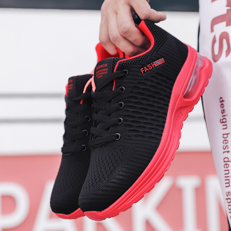 Men Sports Shoes Flying Woven Mesh Breathable Soft Sole Comfort Sneakers Free shipping