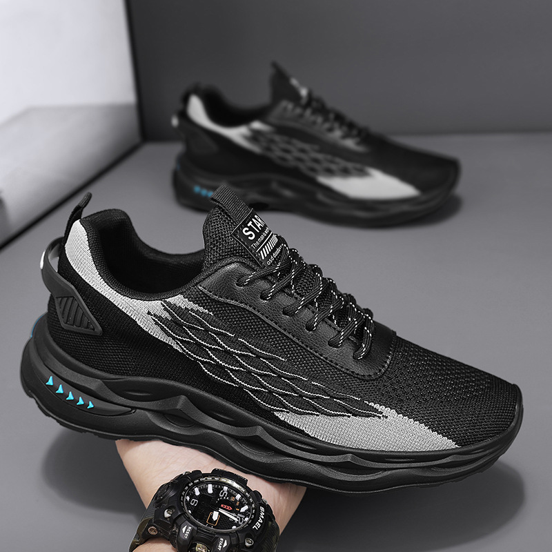 Men's Running Shoes: Breathable Sports Sneakers for Trendy, Versatile 2024 Style f6b9