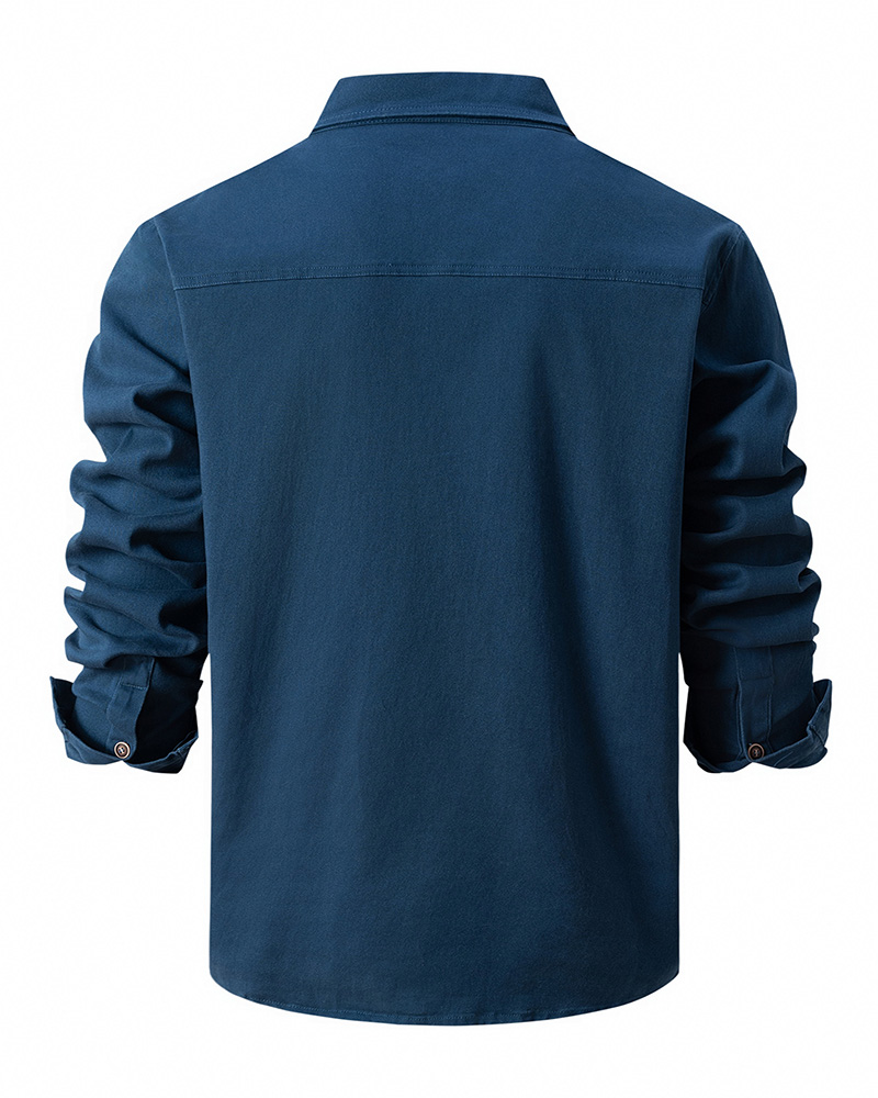 High Quality Men Dress Long Sleeve Shirt Solid Male Plus Size Vacation Regular Fit Business Shirt White Blue Men's Shirts plus size blouse man to