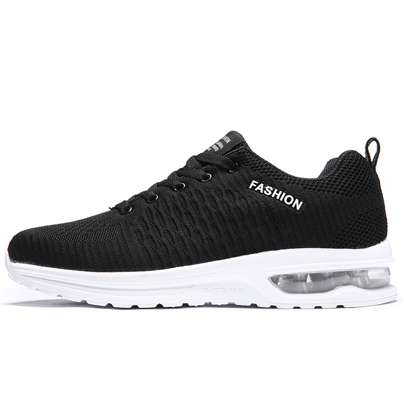 Men Sports Shoes Flying Woven Mesh Breathable Soft Sole Comfort Sneakers Free shipping