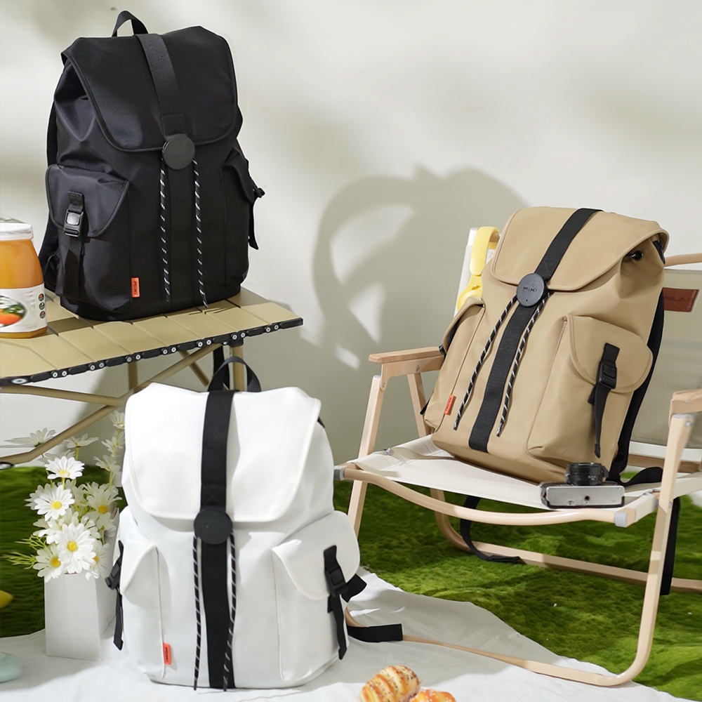 Mixi New 16'' Laptop Backpack Men Waterproof Lightweight Casual Travel School Bags Women Outdoors Rucack 17 Inch White M5228