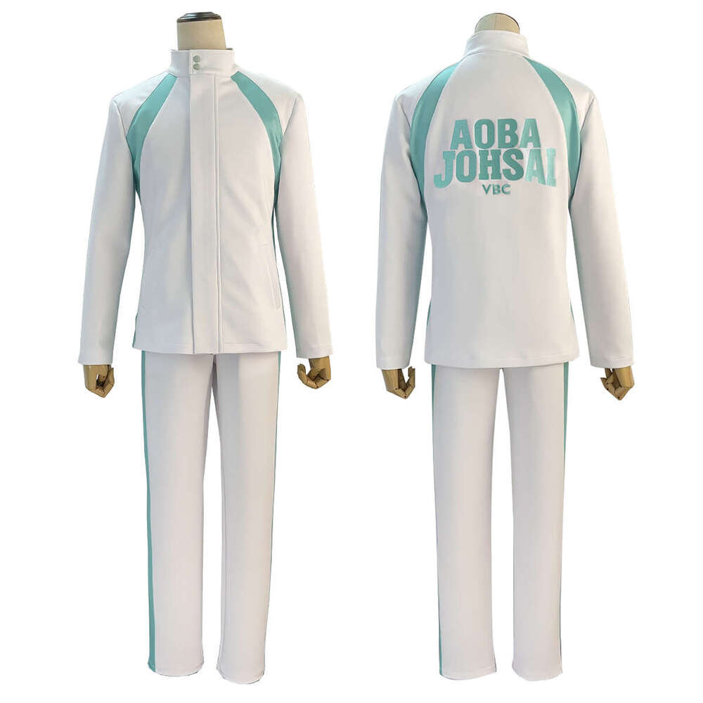 HOLOUN Haiky Anime Aobohsai High School Uniform Oikawa Tooru Cosplay Costume Wig Embroidery Full-Zip Tracuit Daily Wear