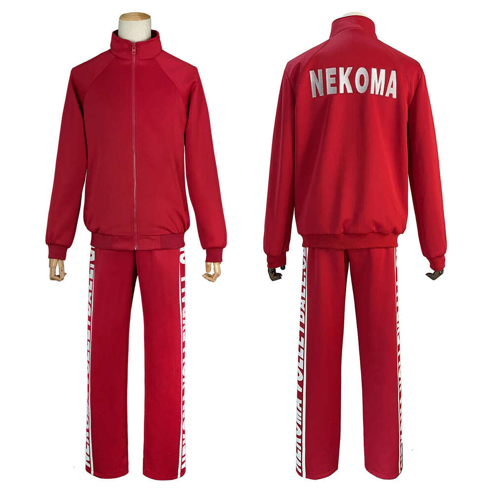 HOLOUN Haiky Anime Nma High School Uniform Kuroo Tetsuro Kozumekenma Cosplay Costume Embroidery Full-Zip Daily Tracuit