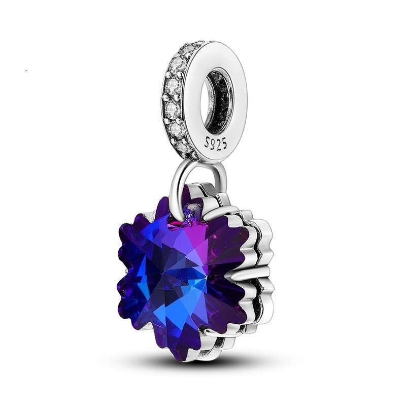 New snowflake Pendant Beads 925 Sterling Silver Charm Fit Charms Silver 925 Original Bracelet Necklaces DIY Jewelry Making For women Gifts