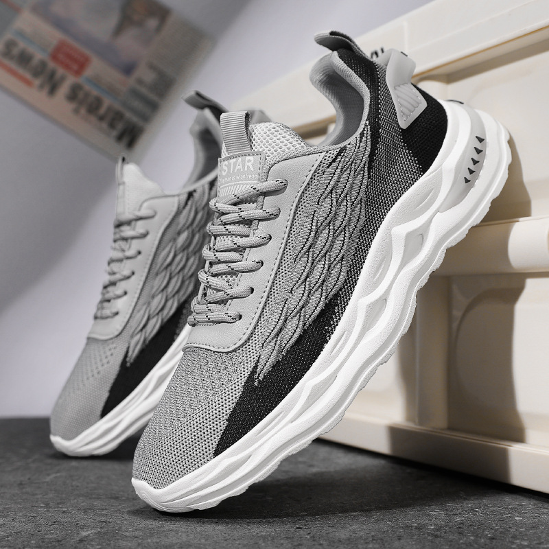 Men's Running Shoes: Breathable Sports Sneakers for Trendy, Versatile 2024 Style f6b9