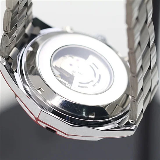 Fashion Men Mechanical Watch Men Stainless steel Skeleton Hand wind WristwatchRelogio hombre 240906